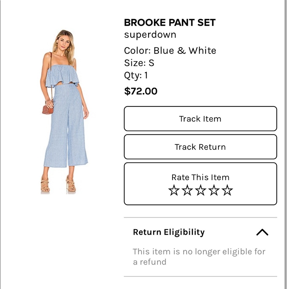 Brooke Pant Set in Blue - Picture 3 of 6